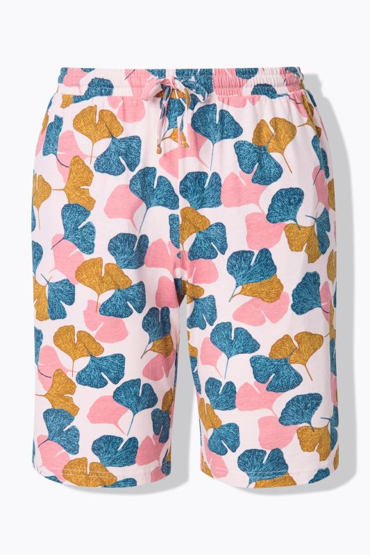 Eco Cotton Ginkgo Print Elastic Waist Pajama Shirts