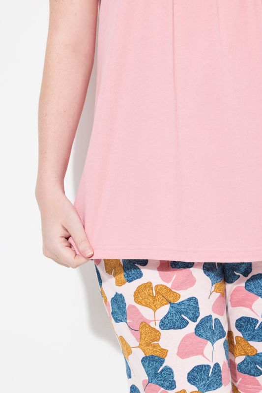 Eco Cotton Pintuck Sleeveless Pajama Top