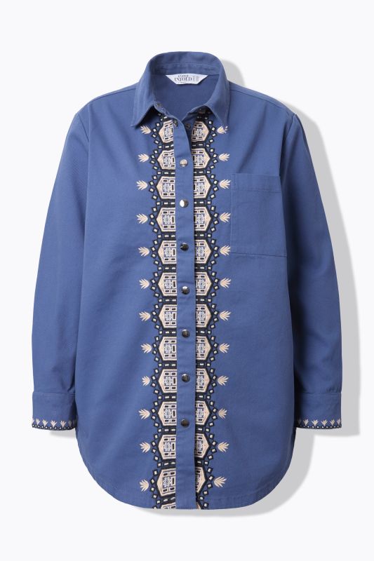 Embroidered Long Sleeve Blouse