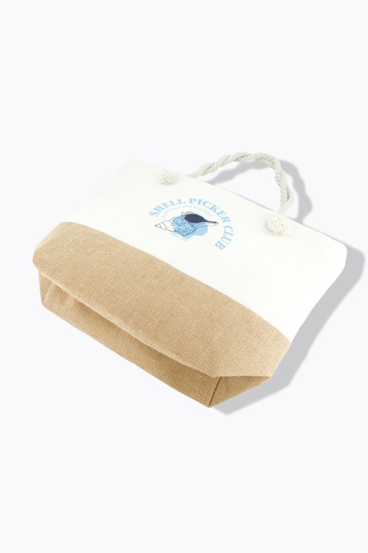 Shell Picker Club Rope Handle Beach Bag