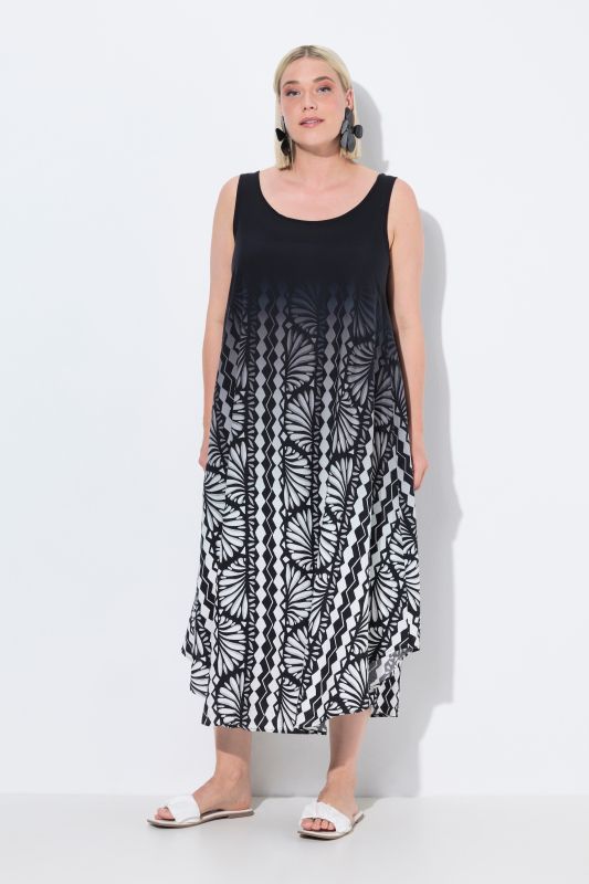 Ammonite Gradient Sleeveless A-Line Dress