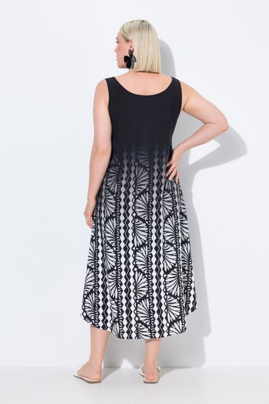 Ammonite Gradient Sleeveless A-Line Dress