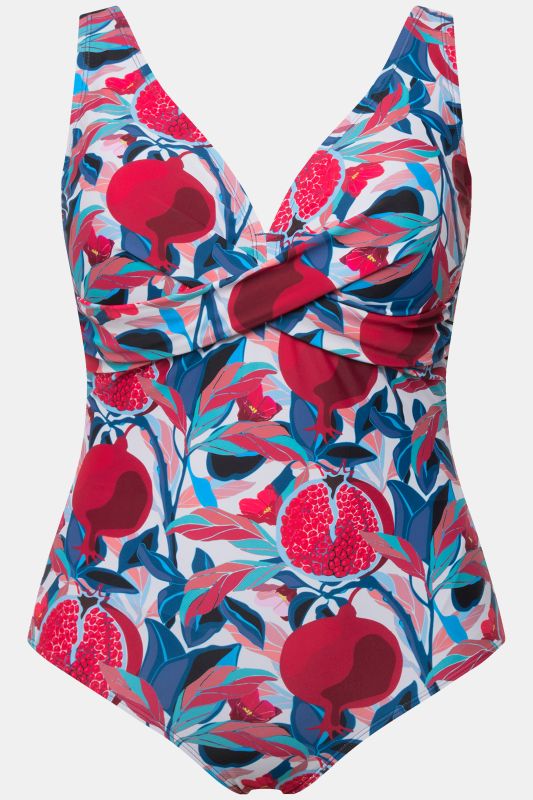 Pomegranate Print Swimsuit
