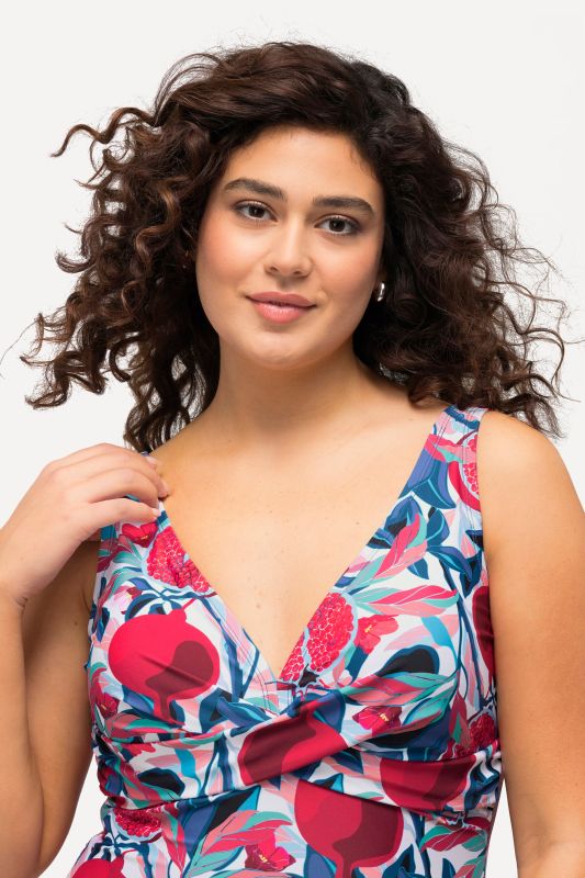 Pomegranate Print Swimsuit