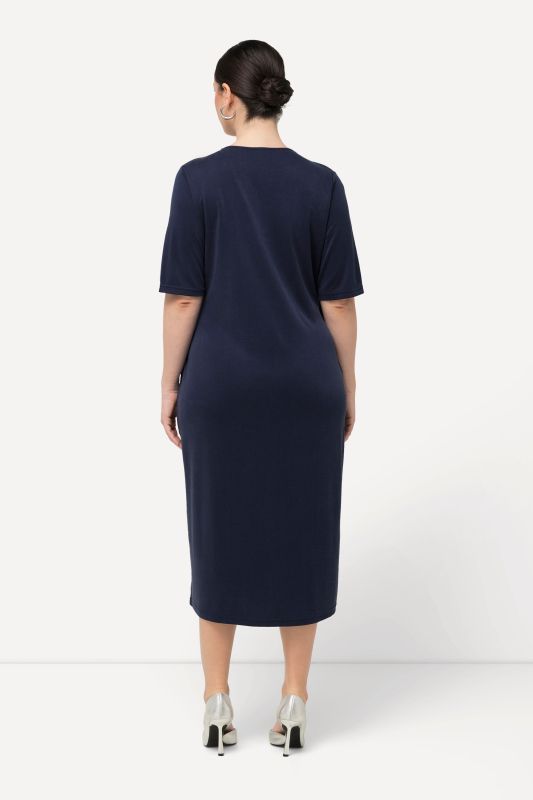 Wrap Look Short Sleeve Dress