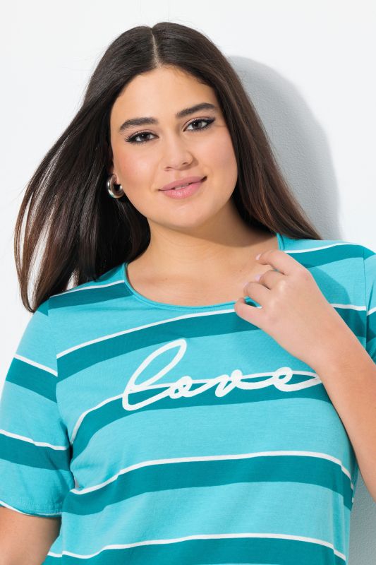 Love Embroidered Short Sleeve Tee