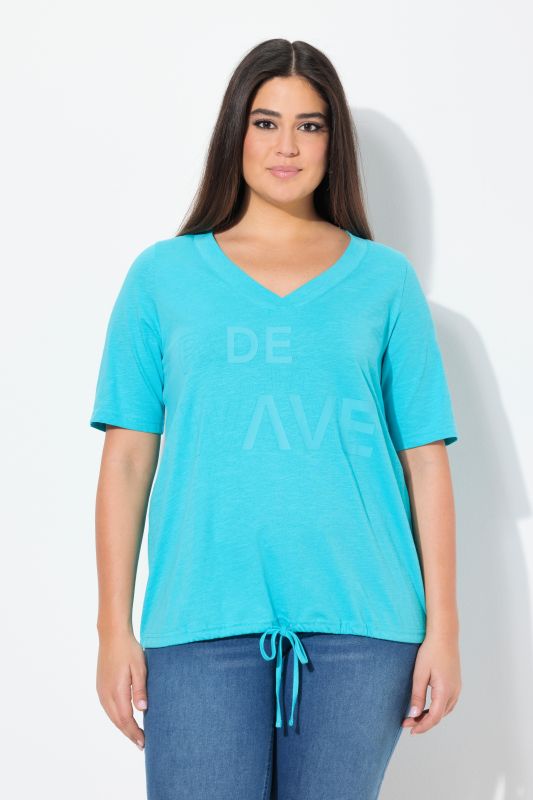 Ride The Wave Short Sleeve V-Neck Graphic Tee