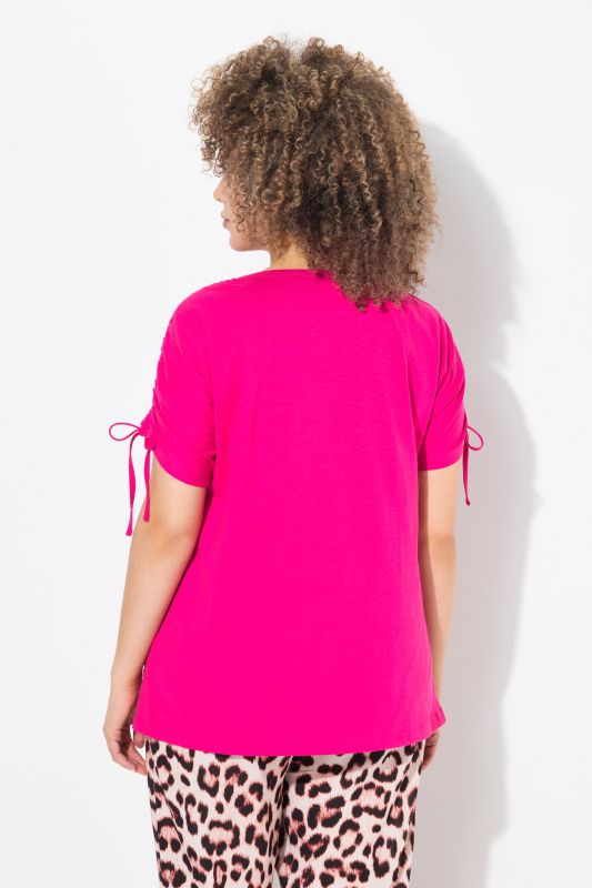Stay wild Gathered Sleeve Graphic Tee
