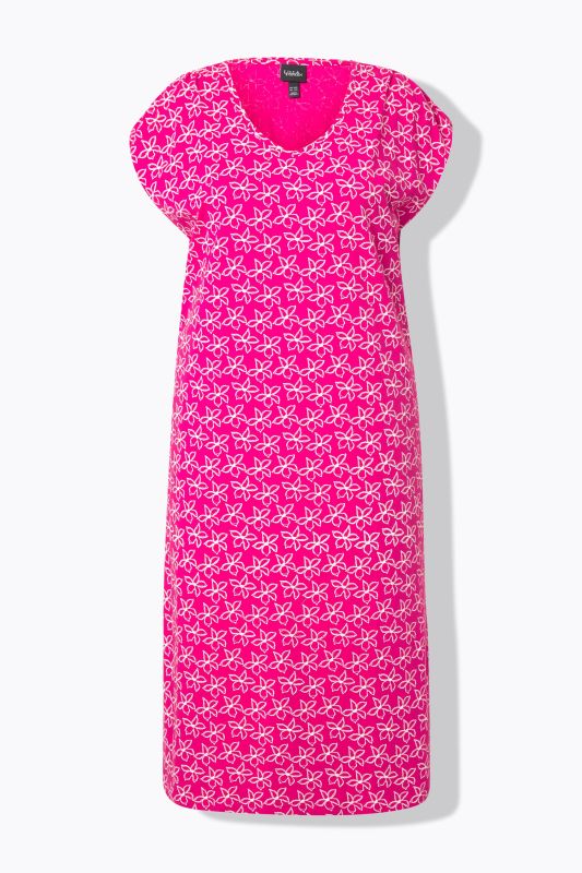 Vinework Gathered Cap Sleeve Dress