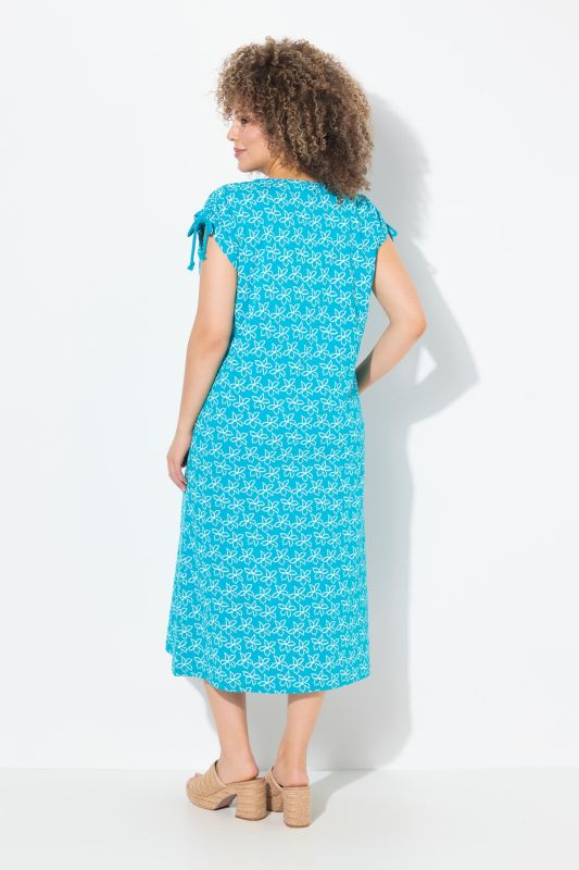 Vinework Gathered Cap Sleeve Dress