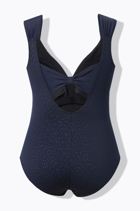 Leopard Jacquard Front Lined Swimsuit