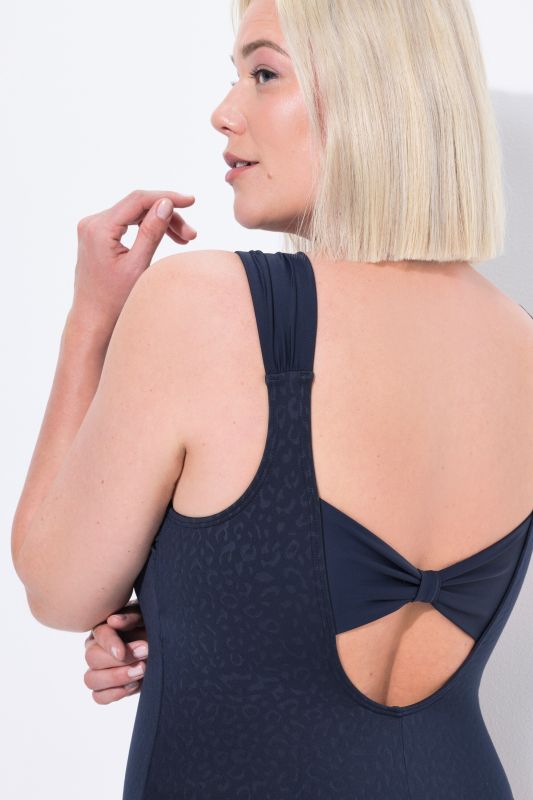 Leopard Jacquard Front Lined Swimsuit