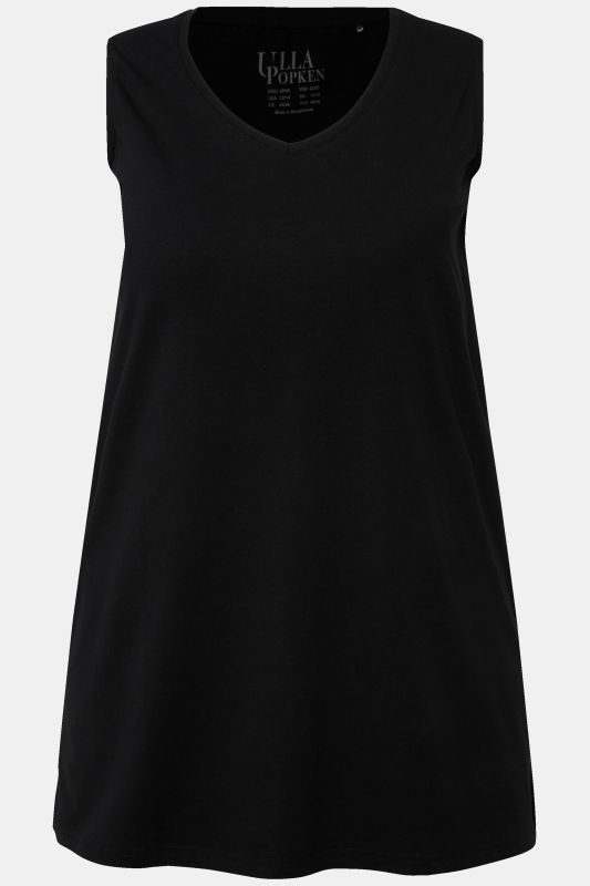 Essential V-Neck Stretch Cotton Tank