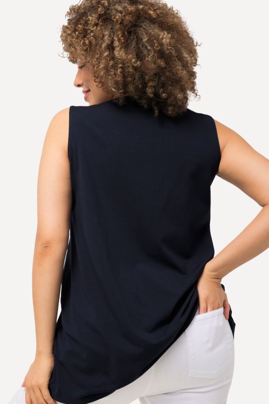 Essential V-Neck Stretch Cotton Tank