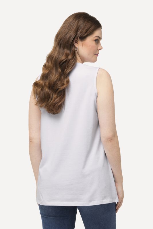 Essential V-Neck Stretch Cotton Tank