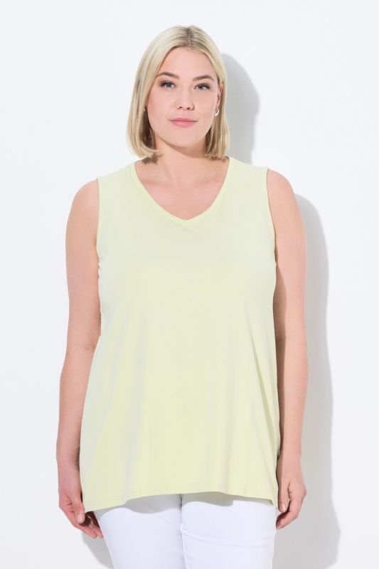Essential V-Neck Stretch Cotton Tank