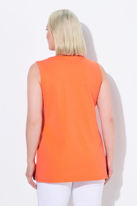 Essential V-Neck Stretch Cotton Tank