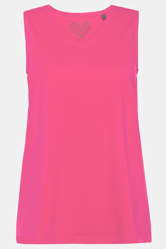 Essential V-Neck Stretch Cotton Tank