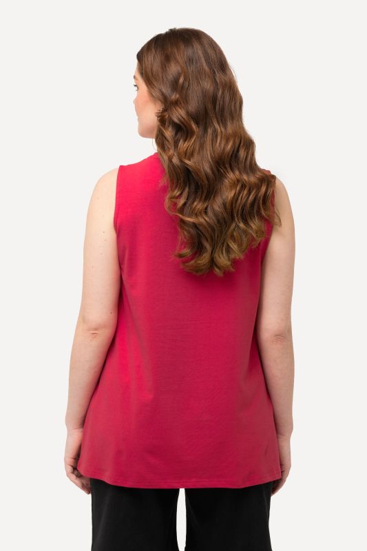 Essential V-Neck Stretch Cotton Tank