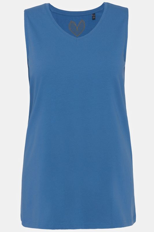 Essential V-Neck Stretch Cotton Tank