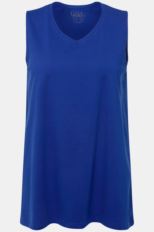 Essential V-Neck Stretch Cotton Tank