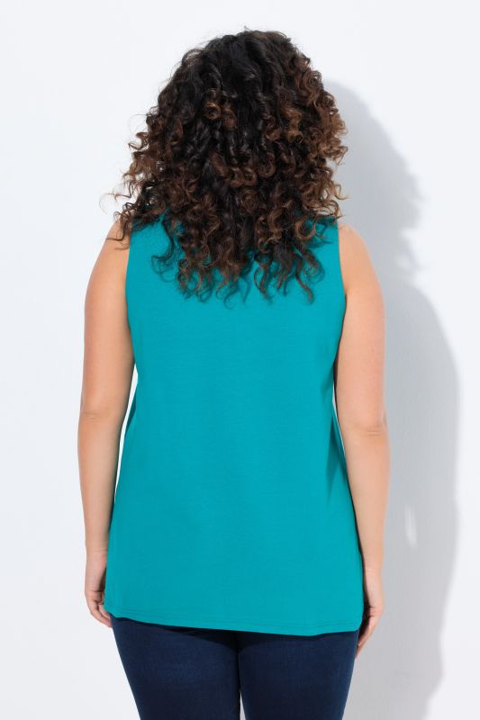 Essential V-Neck Stretch Cotton Tank
