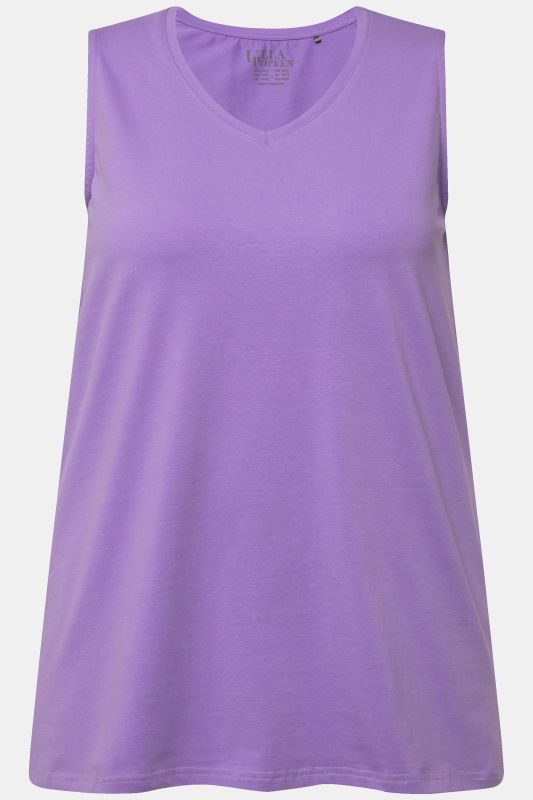 Essential V-Neck Stretch Cotton Tank