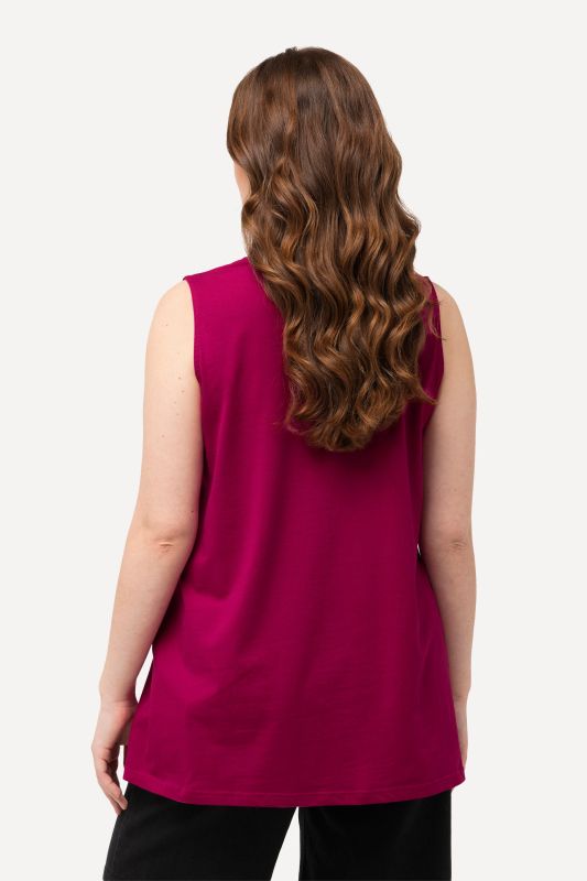 Essential V-Neck Stretch Cotton Tank