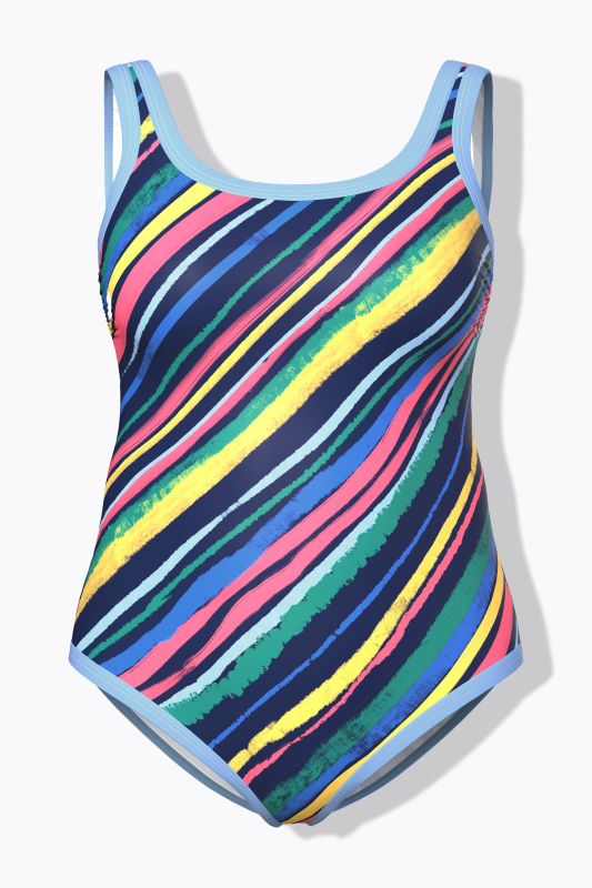 Rainbow Striped Swimsuit