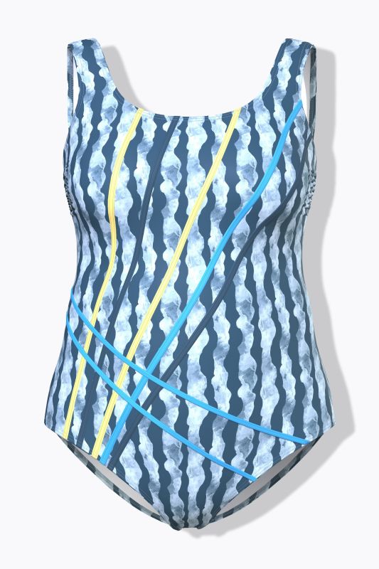 Wave Print Swimsuit