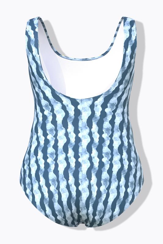 Wave Print Swimsuit