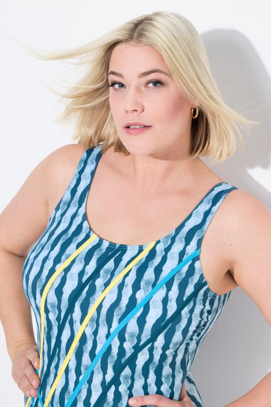 Wave Print Swimsuit