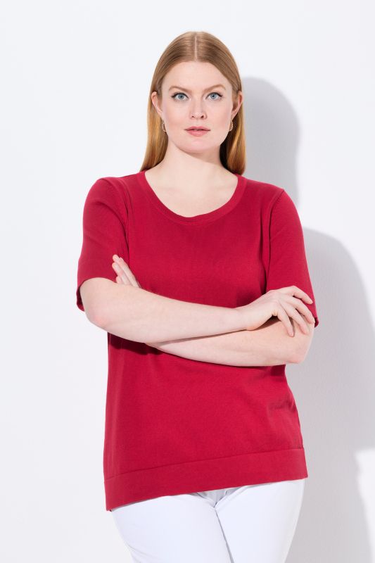 Twinset Pima Cotton Short Sleeve Sweater