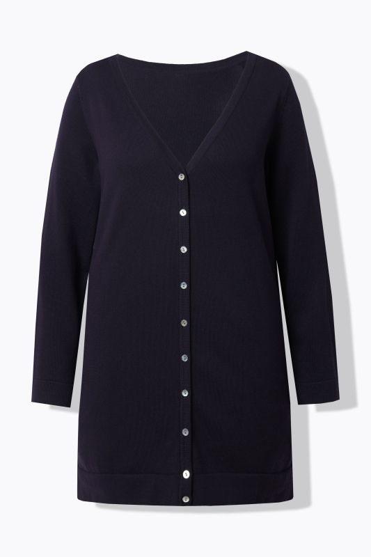 Longline Pima Cotton Cardigan