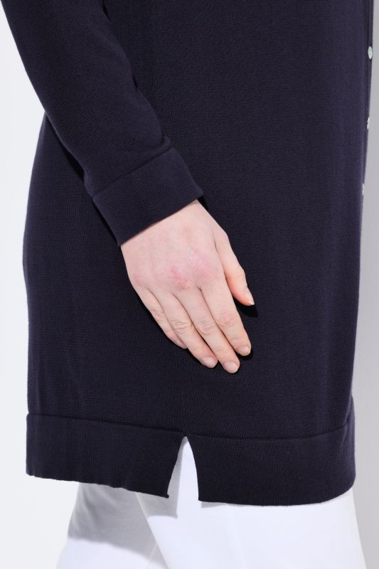 Longline Pima Cotton Cardigan