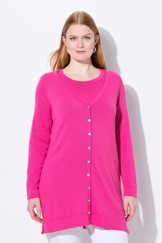 Longline Pima Cotton Cardigan