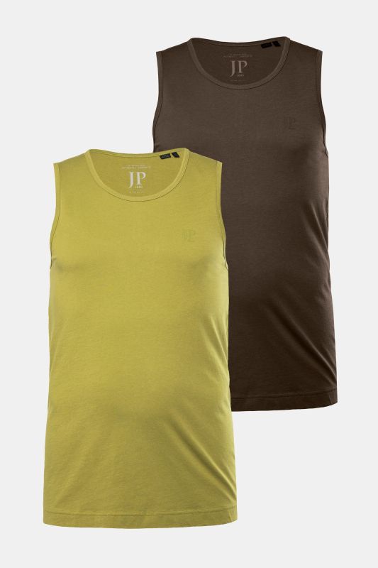 2 Pack Stretch Knit Combed Cotton Tanks