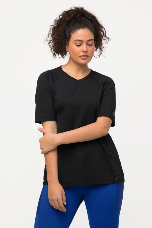 Piping Accent Functional UVP 50+ Stretch Knit Top