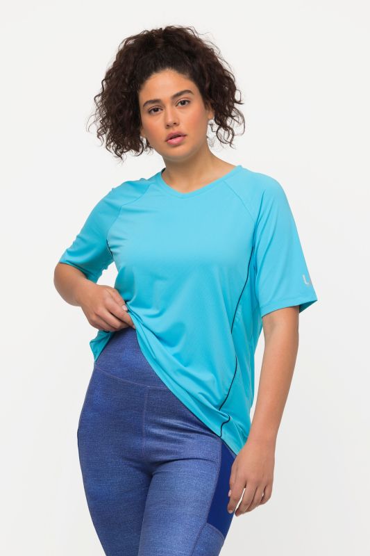 Piping Accent Functional UVP 50+ Stretch Knit Top