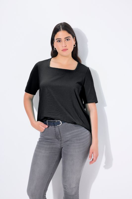Essential Square Neck Stretch Tee