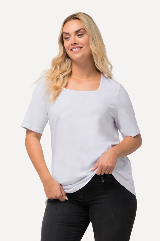 Essential Square Neck Stretch Tee