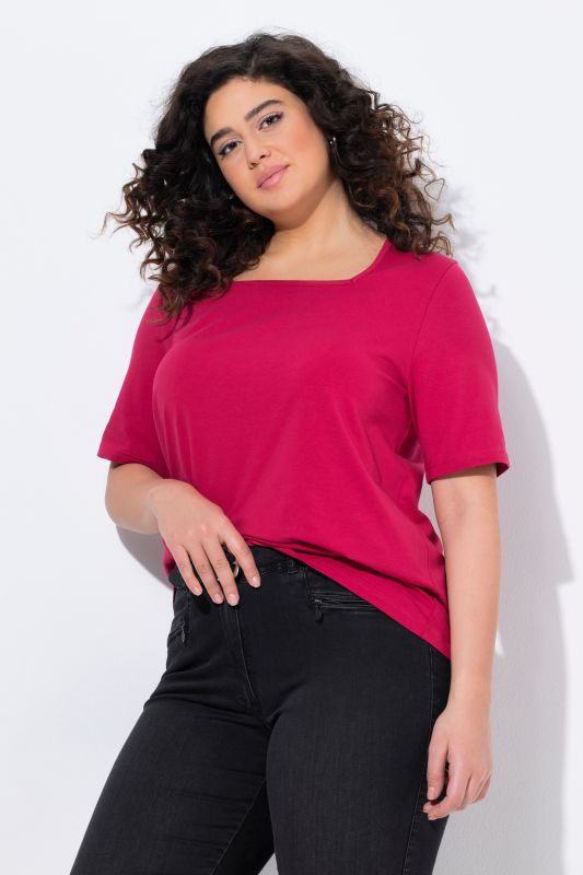 Essential Square Neck Stretch Tee