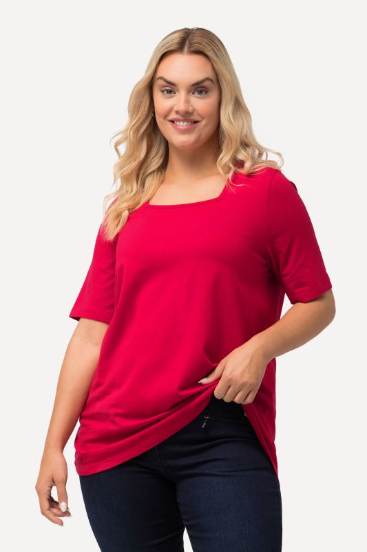 Essential Square Neck Stretch Tee