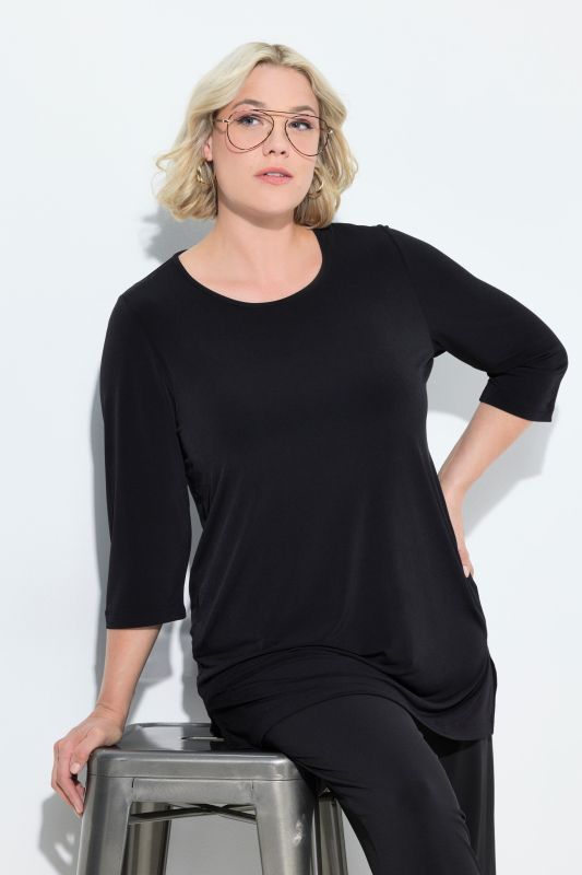 Matte Jersey Round Neck Tunic