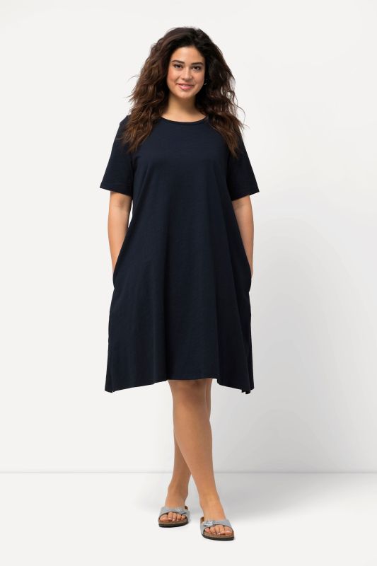 Short Sleeve Jersey Midi Dress