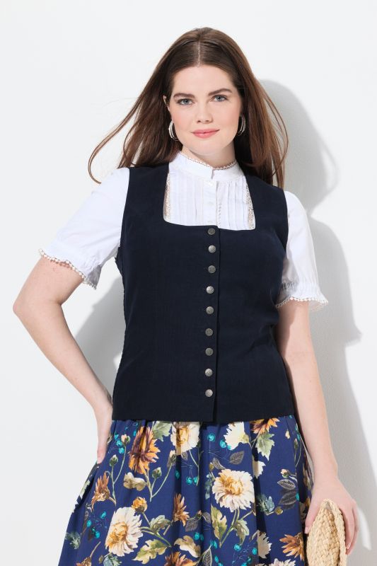 Corduroy Bodice Blouse