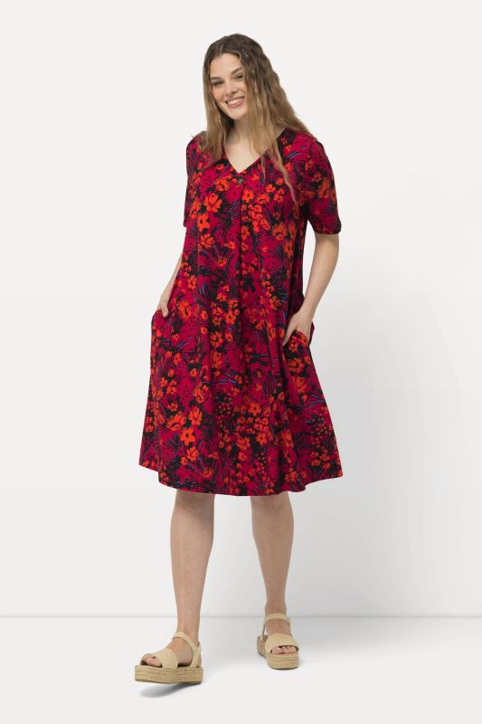 Print Short Jersey Dress