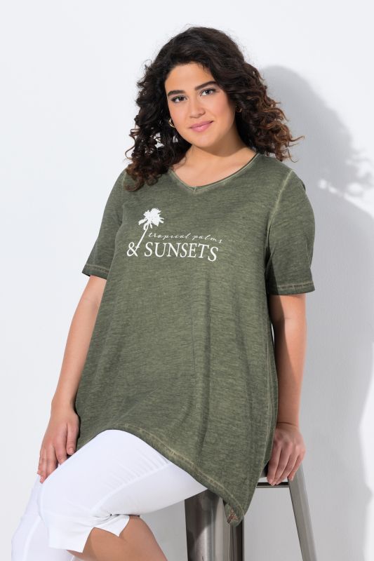 Sunset Lettering Short Sleeve Graphic Tee
