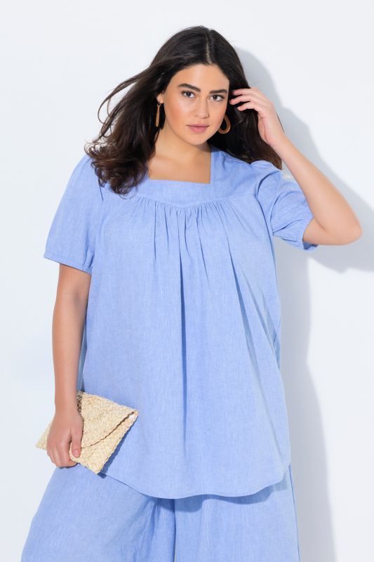 Eco Cotton Short Sleeve A-Line Tunic