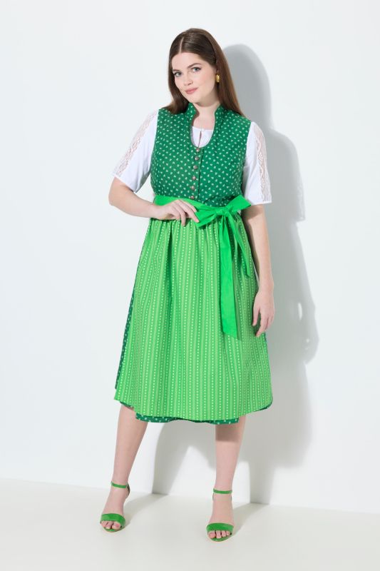 Minimal Print Goblet Collar Dirndl